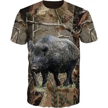 Pánské tričko myslivecke tricko divocak velikost: 5XL - šířka 67 cm, délka 78 cm