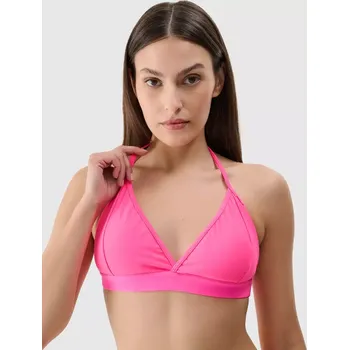 Dámské plavky Dámské plavky 4F horní díl 4FWSS25UBKTF071 HOT PINK NEON S