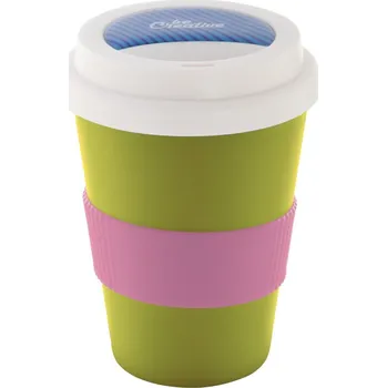 Reklamní CreaCup Mini termo hrnek na zakázku, víčko, zelená, B