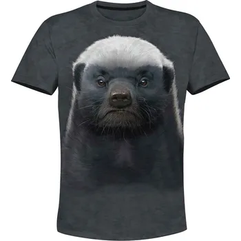 Pánské tričko tricko medojed kapsky 3d velikost: 7XL - šířka 73 cm, délka 80 cm