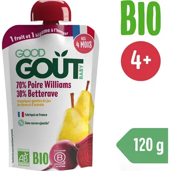 Good Gout BIO Hruška Williams s červenou řepou (120 g)