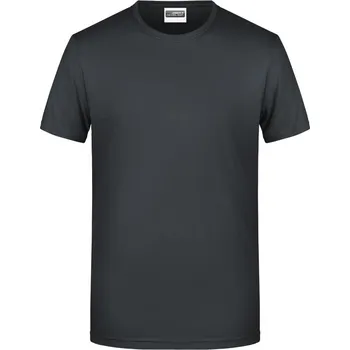 Pracovní oblečení James & Nicholson Tričko JN 8008 z bio bavlny, krátký rukáv, pánské COT02800800202-black M Černá