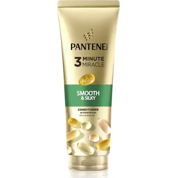 Pantene 3 Minute Miracle Smooth&Silky hloubkový tříminutový kondicionér pro poškozené vlasy 220 ml