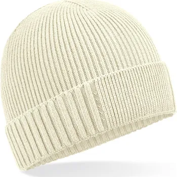 Pracovní přilba Beechfield Čepice B 438N Organic Patch, pletená COT53438N12099-sand Písková UNI