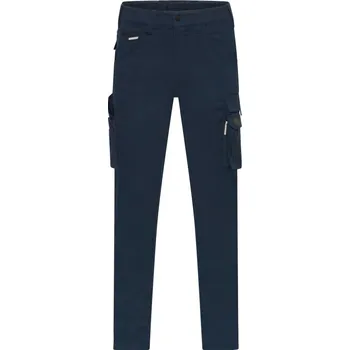 montérky James & Nicholson Kalhoty JN 1858 Slim Line do pasu COT021858003n9-navy Navy 54