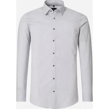 Pánská košile Pánská bavlněná košile Barva: Šedá, Velikost: 44, Střih: SLIM FIT