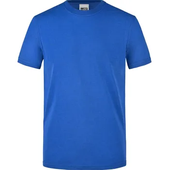 Pracovní oblečení James & Nicholson Tričko JN 838, krátký rukáv, pánské COT02083805005-royal 2XL Modrá královská