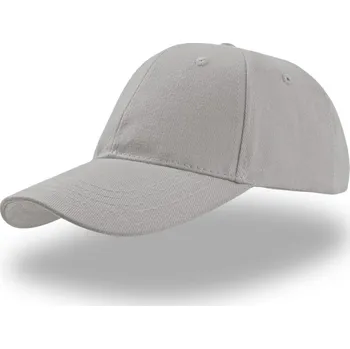 Pracovní přilba Atlantis Headwear Kšiltovka Liberty Six z těžké bavlny, 6 panelová COT33302003999-light grey Šedá světlá UNI