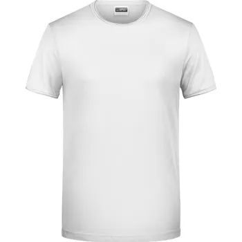 pracovní tričko James & Nicholson Tričko JN 8002 z bio bavlny, krátký rukáv, pánské COT02800200113-white 3XL Bílá