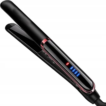 Žehlička na vlasy Žehlička Na Vlasy a Kulma 2 v 1 - Ideální pro Úpravu Vlasů Černá