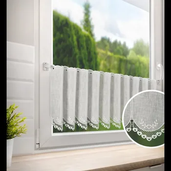 Vitrážová záclona Srdíčka 45