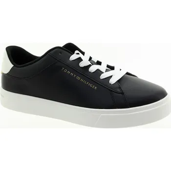 Dámská obuv TOMMY HILFIGER Dámské černé kožené tenisky FW0FW08320-BDS-245 Velikost 41