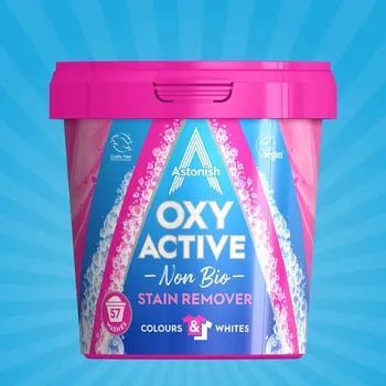 Přípravek na praní Oxy Active Non Bio odstraňovač skvrn na prádlo Astonish Hmotnost: 625g