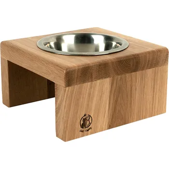 Miska pro psa Svět Tlapky Stojánek na 1 misku pro kočku INKA Dřevina nebo odstín: Borovice (dřevo), Průměr miska (rozměr): miska 13cm (18 x 18cm), Výška: 10cm (střední plemeno)