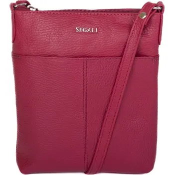Kabelka SEGALI Dámská kožená crossbody kabelka 7001 B viva magenta + 2 měsíce na vrácení zboží