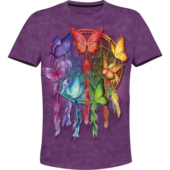 Pánské tričko tricko lapac a barevni motyli velikost: 158 - šířka 43 cm, délka 56 cm
