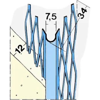 Sádrokartonová deska Den Braven Roh kulatý pozink 10mm, 2,5m