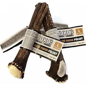 Pamlsek pro psa Jelení paroh půlený (L) JUKO Natur Snacks