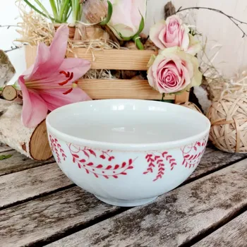 VITAL miska 14,5 cm, červené větvičky, Thun 1794 (Porcelánová miska 2. jakost)