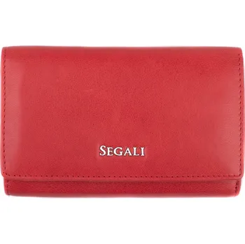 Módní doplněk SEGALI Dámská kožená peněženka 7074 S red + 2 měsíce na vrácení zboží