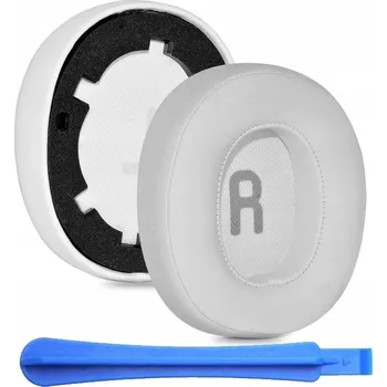 NÁUŠNÍKY HOUBIČKY / NÁHRADNÍ POLŠTÁŘKY PRO JBL TUNE 700BT 710BT 720BT 750BTNC BÍLÉ, VYSOKÁ KVALITA