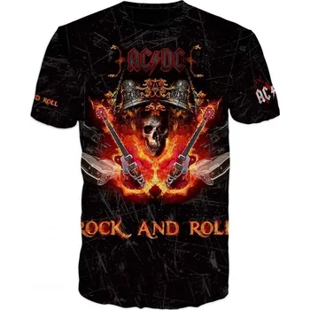 rockove-tricko-AC-DC-kytary velikost: 5XL - šířka 67 cm, délka 78 cm