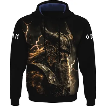 Pánská mikina luxusni_unisex_mikina_viking_buh_Odin XS