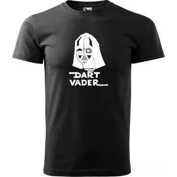 Pánské tričko Malfini Triko s potiskem - Dart Vader - black - 4XL