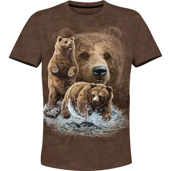Pánské tričko tricko s medvedy velikost: 5XL - šířka 67 cm, délka 78 cm