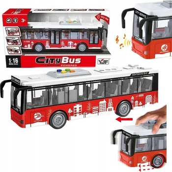 autíčko INTERAKTIVNÍ MĚSTSKÝ AUTOBUS S POHONEM 1:16, OTEVÍRACÍ DVEŘE