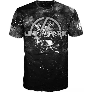 cerne rockove tricko Linkin Park velikost: 6XL - šířka 70 cm, délka 79 cm