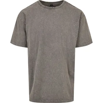 pracovní tričko Build your Brand Tričko Acid Wash BY 189, krátký rukáv, pánské COT560189a9702-asphalt M Asphalt