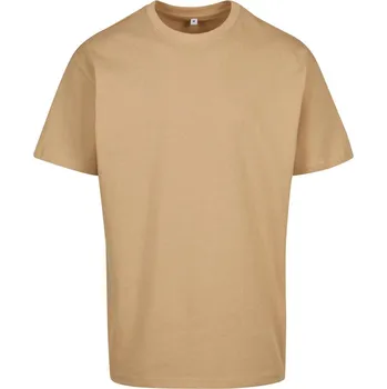 pracovní tričko Build your Brand Tričko BY 102, oversize, krátký rukáv, pánské COT560102ahi02-union beige M Béžová union
