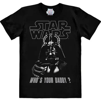 Pánské tričko Pánské tričko Star Wars|Hvězdné Války: Darth Vader Who's Your Daddy? (2XL) černá bavlna