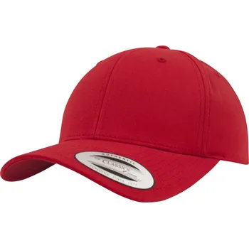 Pracovní přilba Flexfit Kšiltovka 7706 Snapback, zahnutá, klasická COT55770600499-red Červená UNI