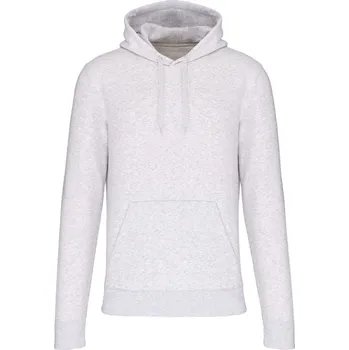 pracovní mikina Kariban Mikina Kariban K4027 s kapucí, ekologická, pánská COT204027v8905-ash heather 2XL Melír ash