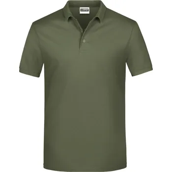 James & Nicholson Polokošile JN 792, krátký rukáv, pánská COT02079255015-olive Olivová 5XL