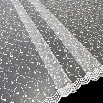 Záclona Vyšívaná záclona Anastázie bez obšití 285