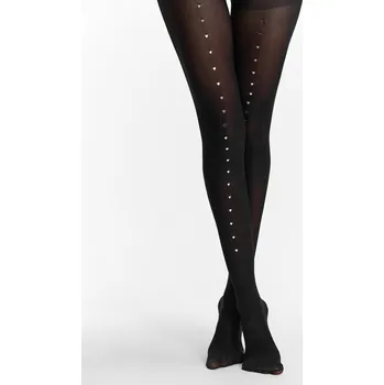 Dámské punčochy GATE Silonkové punčochy s ozdobou 40 DEN S/M 225-0491/89