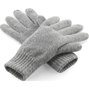 Pracovní oblečení Beechfield Rukavice B 495, pletené, Thinsulate COT53049561012-heather gre S-M Melír šedá