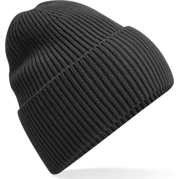 Pracovní přilba Beechfield Čepice B 384R s manžetou, pletená, dlouhá COT53384R66099-charcoal UNI Charcoal