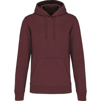 pracovní mikina Kariban Mikina Kariban K4027 s kapucí, ekologická, pánská COT204027r6114-wine heathe 4XL Melír vínová