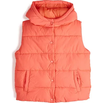 Dívčí oblečení GATE Prošívaná vesta s kapucí 7Y 425-0075/375