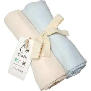 látková plena Mušelínové pleny- krémová a modrá