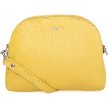 Kabelka SEGALI Dámská kožená crossbody kabelka 12 yellow + 2 měsíce na vrácení zboží