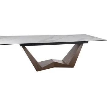 Jídelní stůl Casarredo Jídelní stůl rozkládací 200x98 BONNY ceramic bílá/ořech