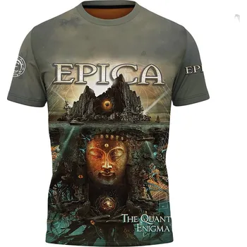 Pánské tričko tricko-celopotisk-hudebni-skupina-Epica velikost: 146 - šířka 39 cm, délka 51 cm