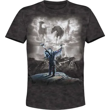 Pánské tričko tricko volani mustangu velikost: 158 - šířka 43 cm, délka 56 cm