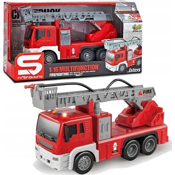 autíčko Hasiči 1:16 s žebříkem, vodou, světlem a zvukem