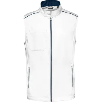 pracovní vesta Kariban Vesta Kariban WK6148 Day-to-Day, pánská COT20614890805-white/navy 2XL Bílá/navy